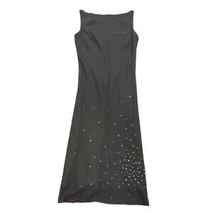 Coup De Chance Womens Black Sleeveless Boat Neck Knee Length A Line Dress Sz 38